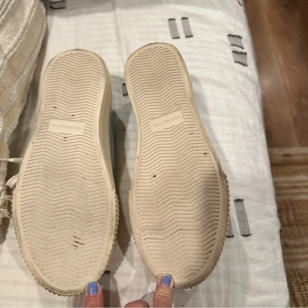 EVERLANE FOREVER PLATFORM WOMENS SNEAKERS SIZE 6 1/2 BLUE